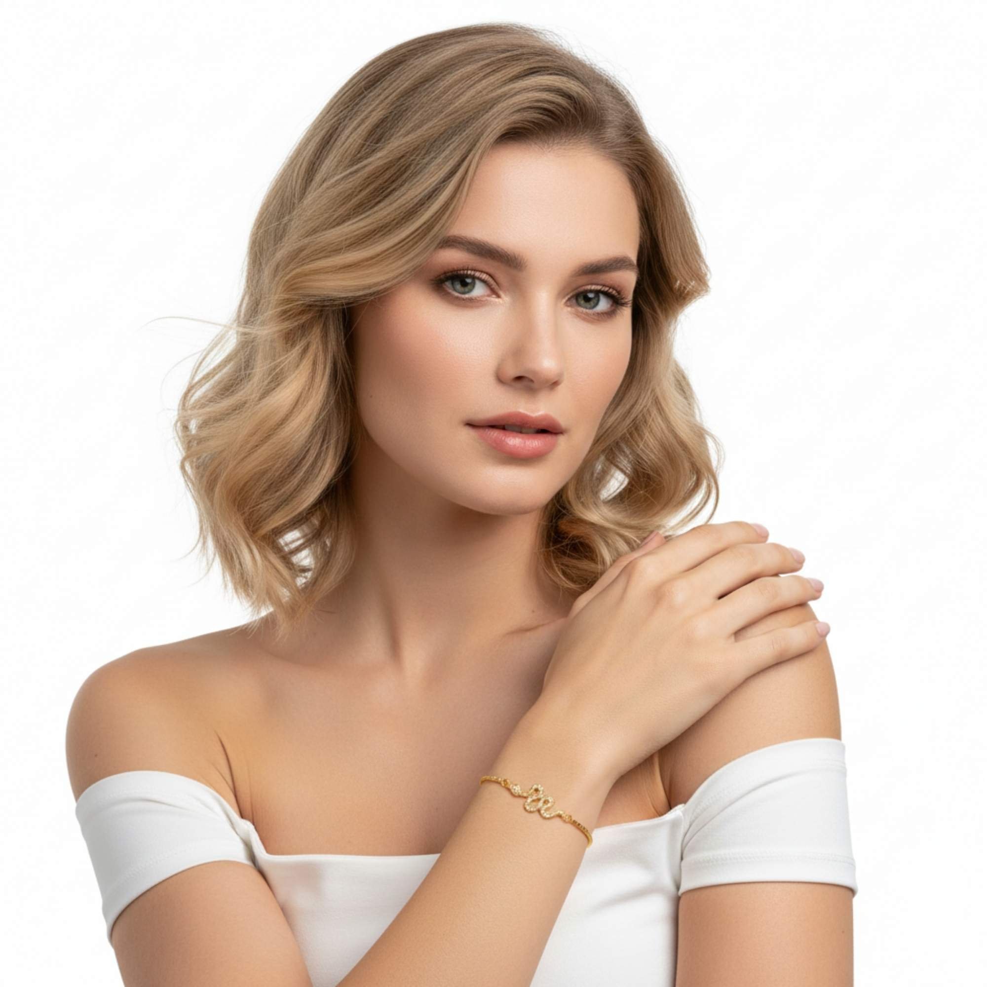 Pulseira Feminina Serpente - Banhado a ouro 18k Dourado 2