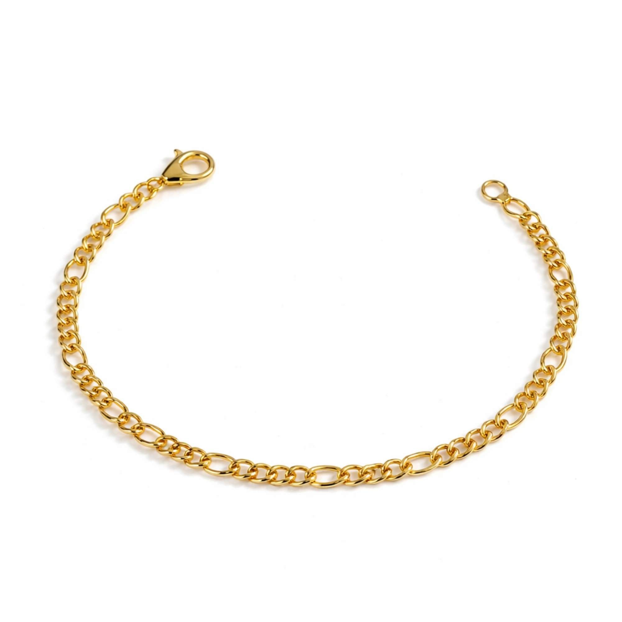 Pulseira Masculina 3x1 - Banhado em Ouro 18k - 3 mm