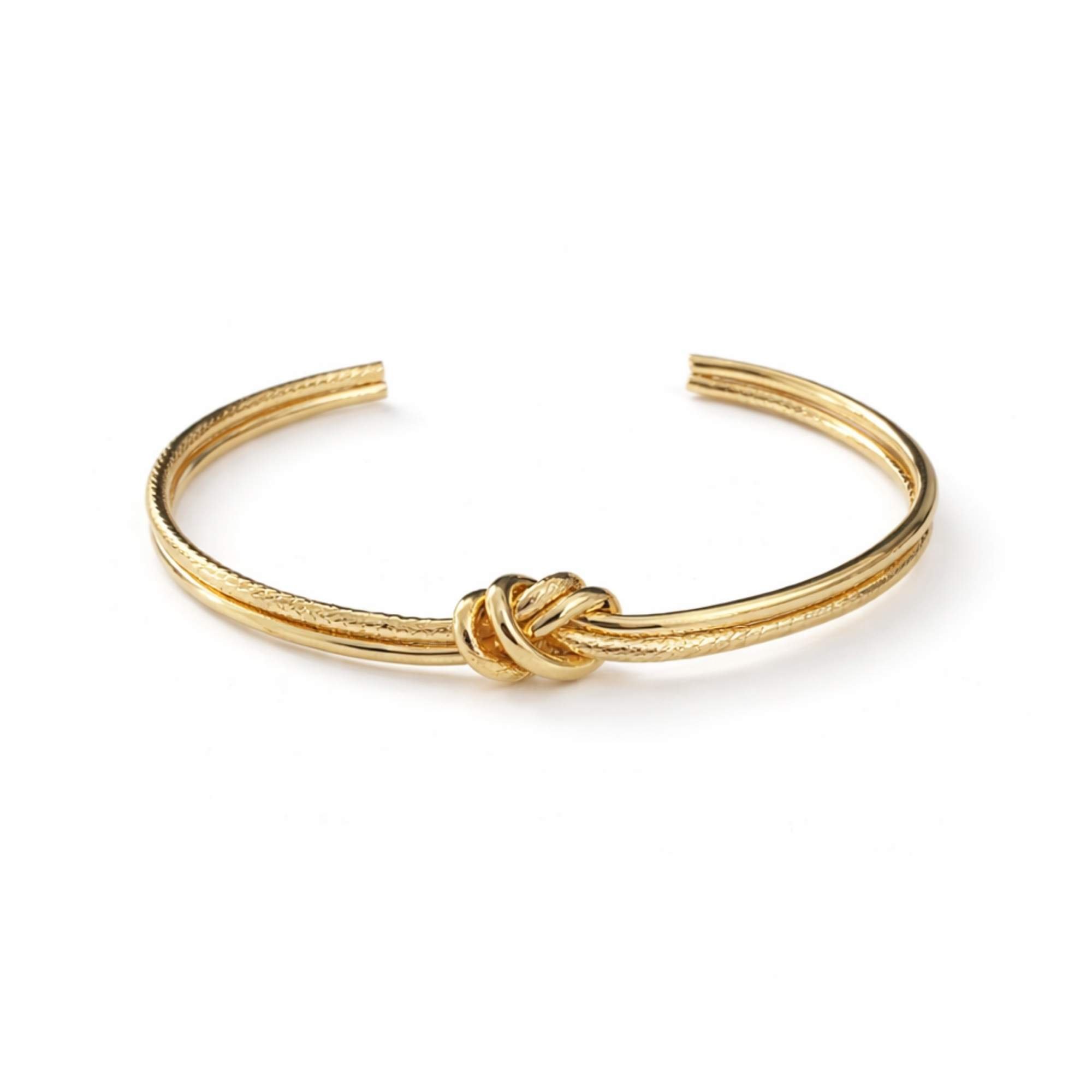 Bracelete Nó Feminino -  Banhado em Ouro 18k