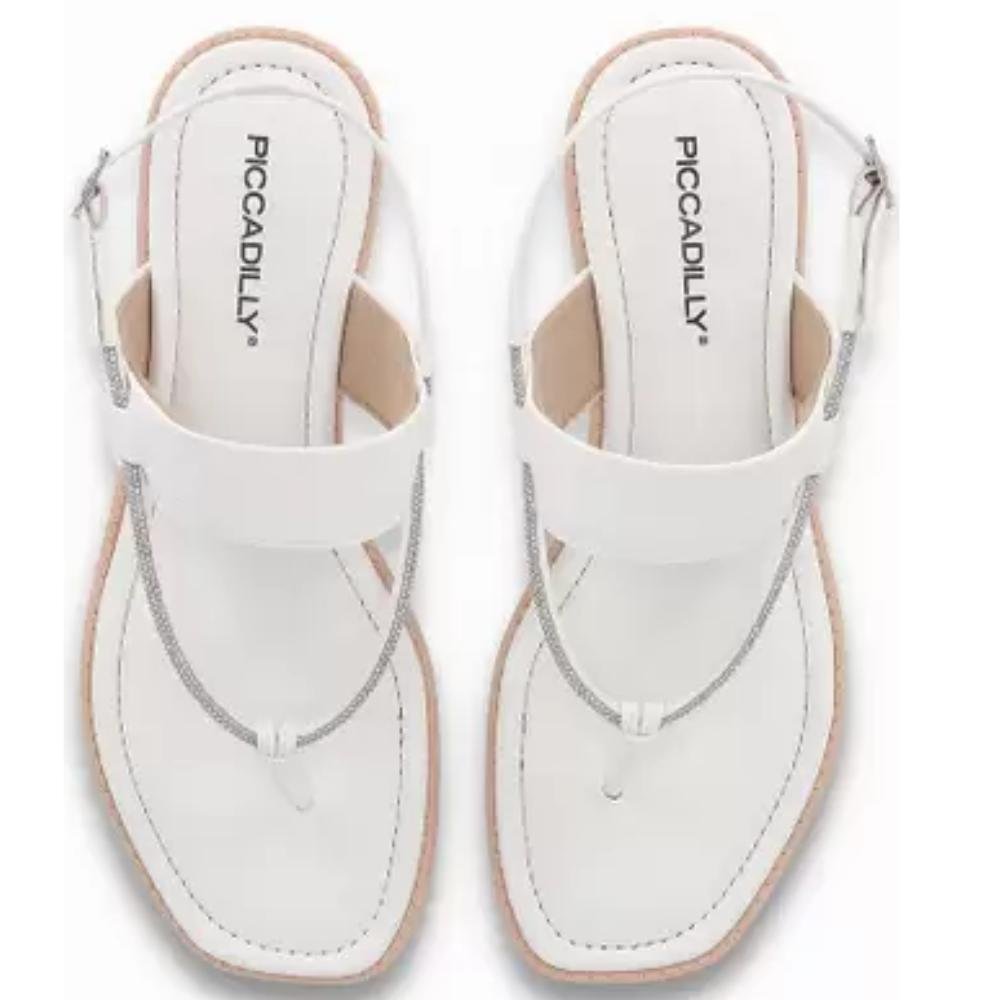 SANDÁLIA PICADILLY REF: 508044 FEMININO Branco 3