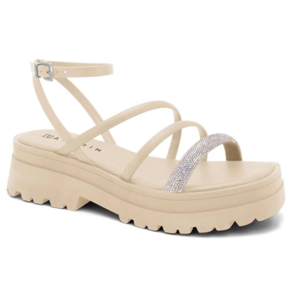 SANDÁLIA PLATAFORMA RAMARIM REF:2338204 FEMININO Bege