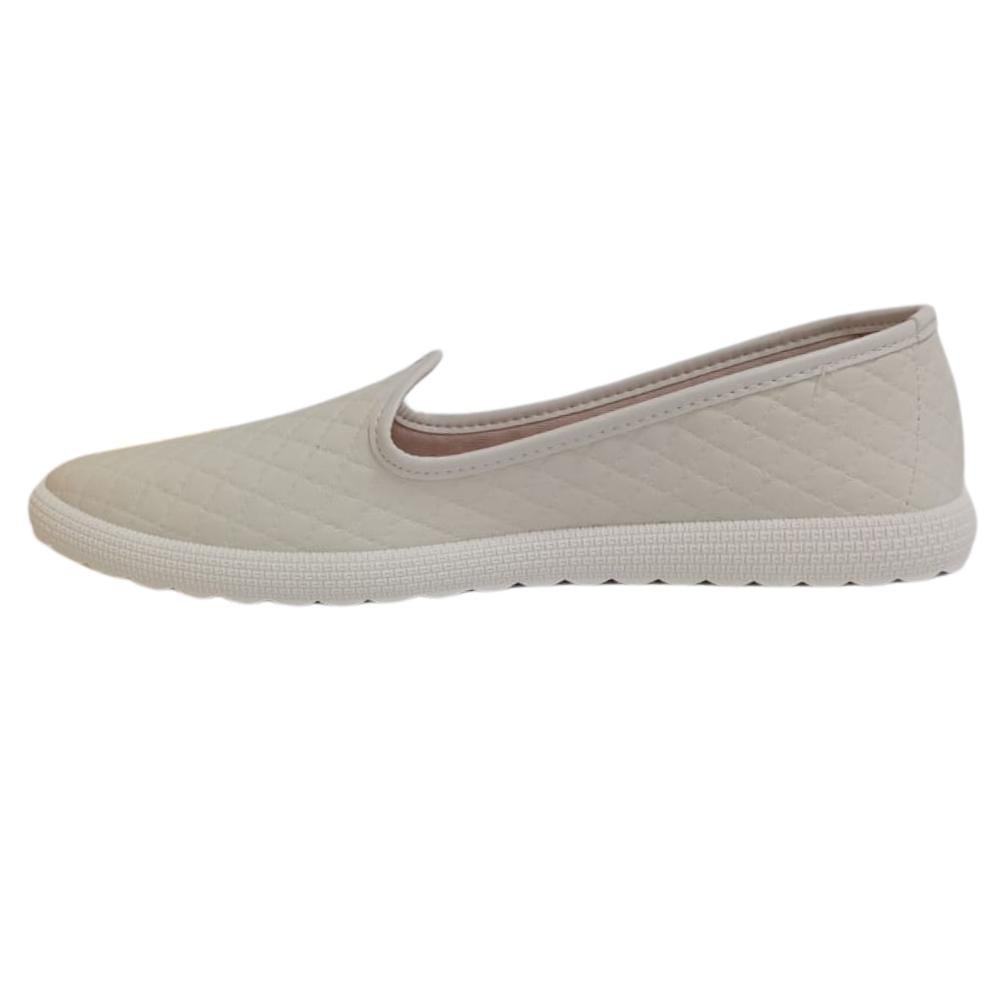 SAPATILHA MOLECA CASUAL MATELASSÊ REF:5748.100 FEMININO Branco 2