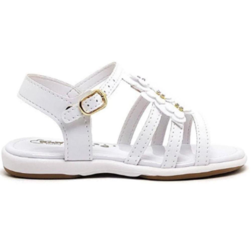 SANDALIA KIDY BABY REF:002-0825 MENINA Branco 2