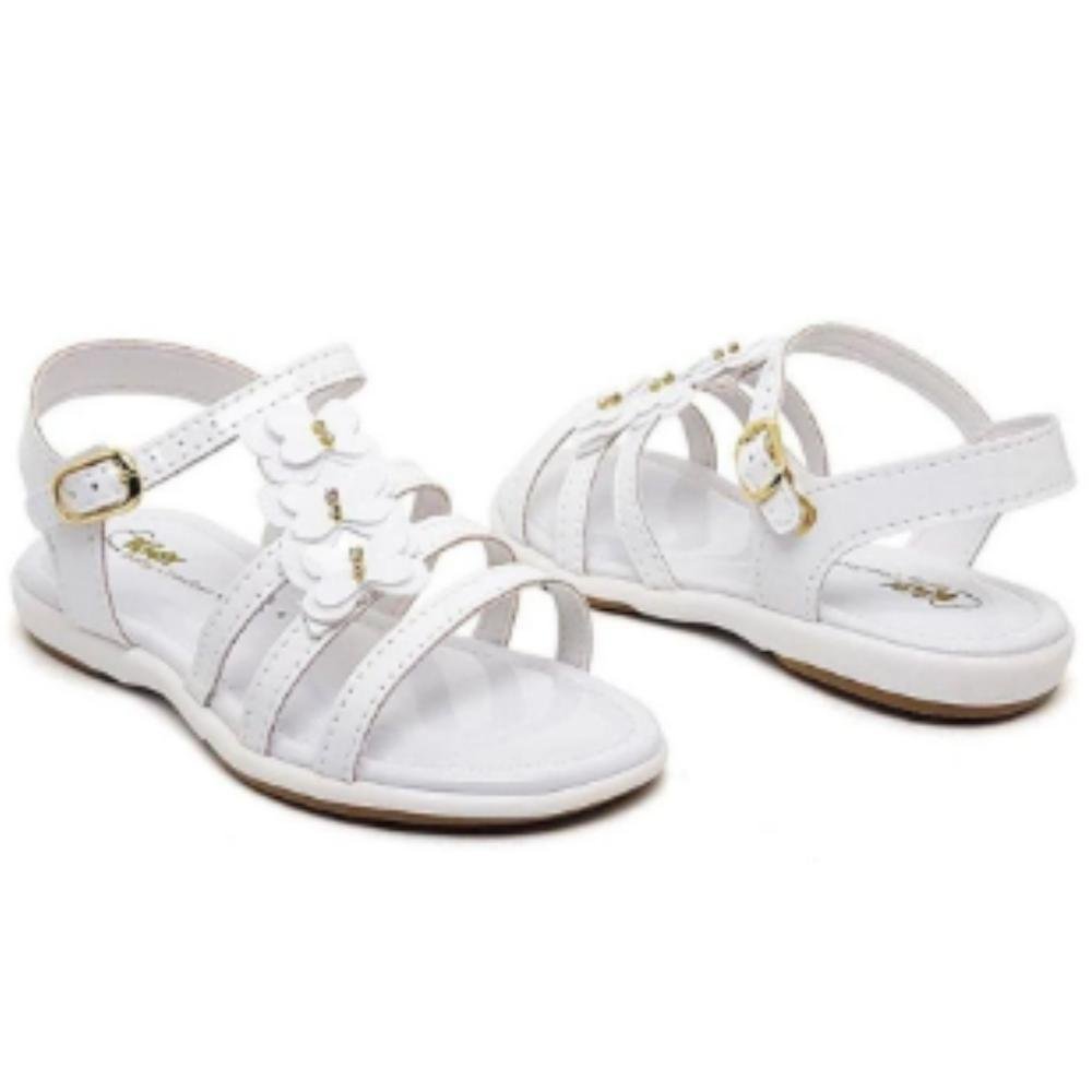 SANDALIA KIDY BABY REF:002-0825 MENINA Branco 4