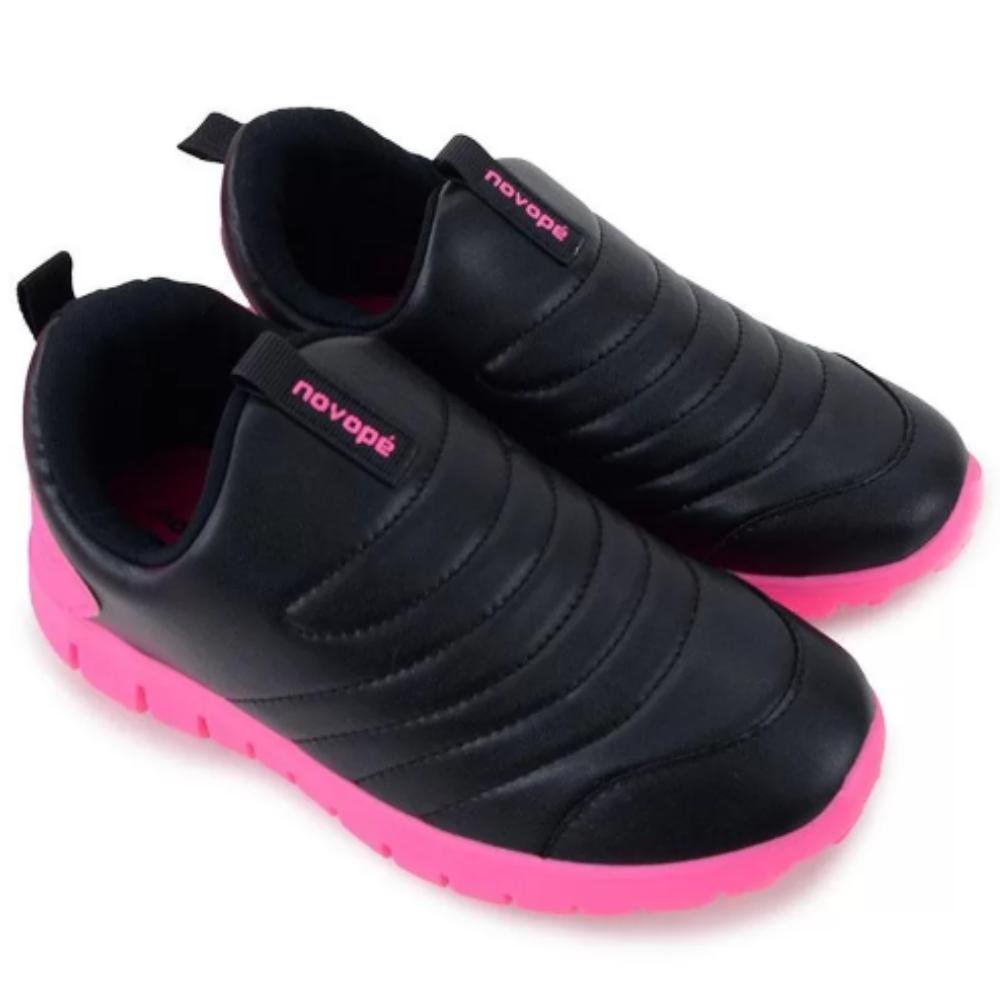 TÊNIS INFANTIL NOVOPÉ IMPERMEÁVEL REF:10001263-19 MENINA Preto 6