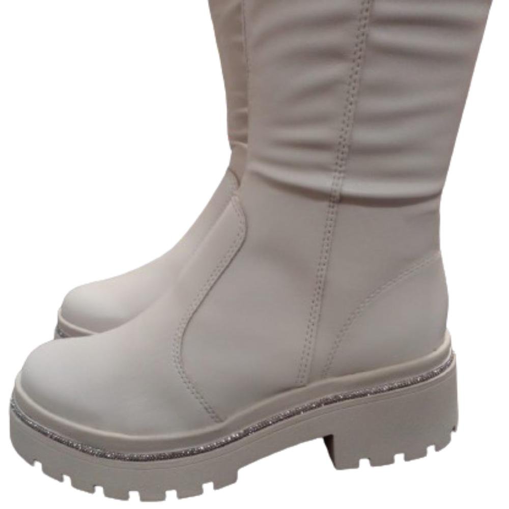 BOTA DAKOTA CANO ALTO STRASS REF:DA211 FEMININO Marrom 5