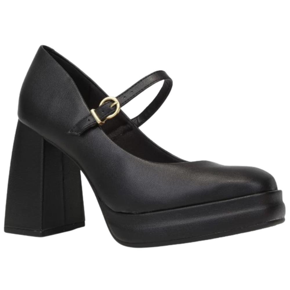 SAPATO BEIRA RIO SALTO ALTO REF:4298.103 FEMININO Preto 2