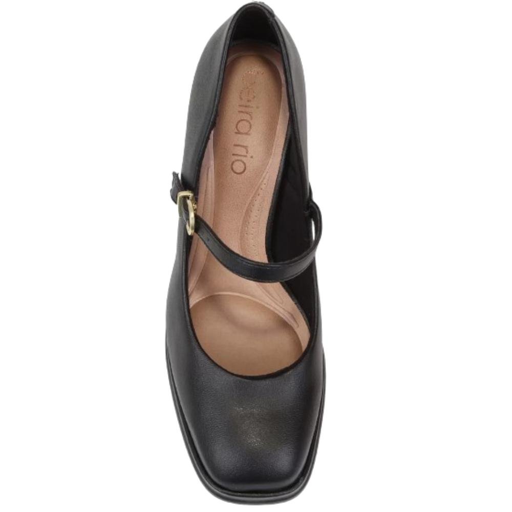 SAPATO BEIRA RIO SALTO ALTO REF:4298.103 FEMININO Preto 5