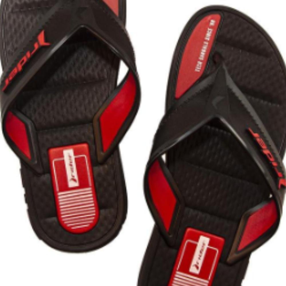 CHINELO RIDER REF: 12015 MASCULINO Preto/Vermelho 5
