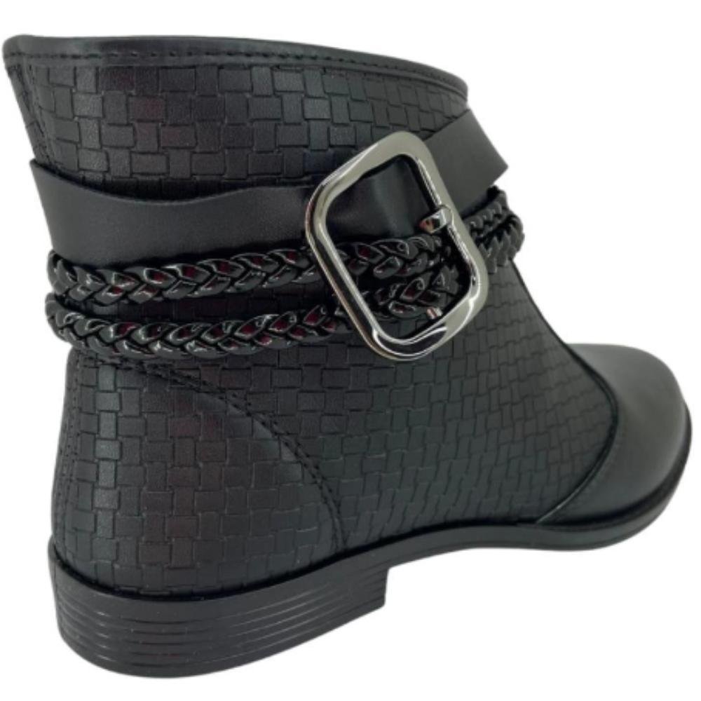 BOTA MOLECA CANO CURTO NAPA REF:5333.103 FEMININO Preto 2