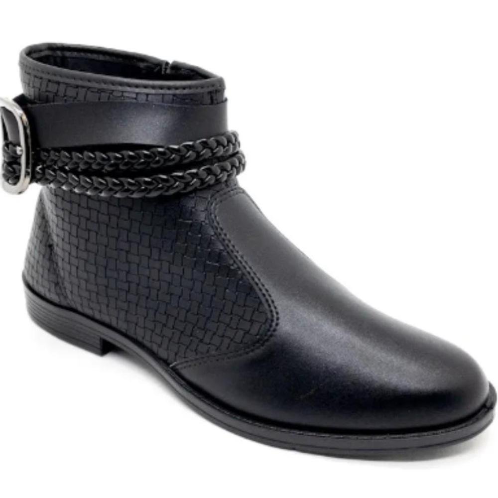 BOTA MOLECA CANO CURTO NAPA REF:5333.103 FEMININO Preto 3