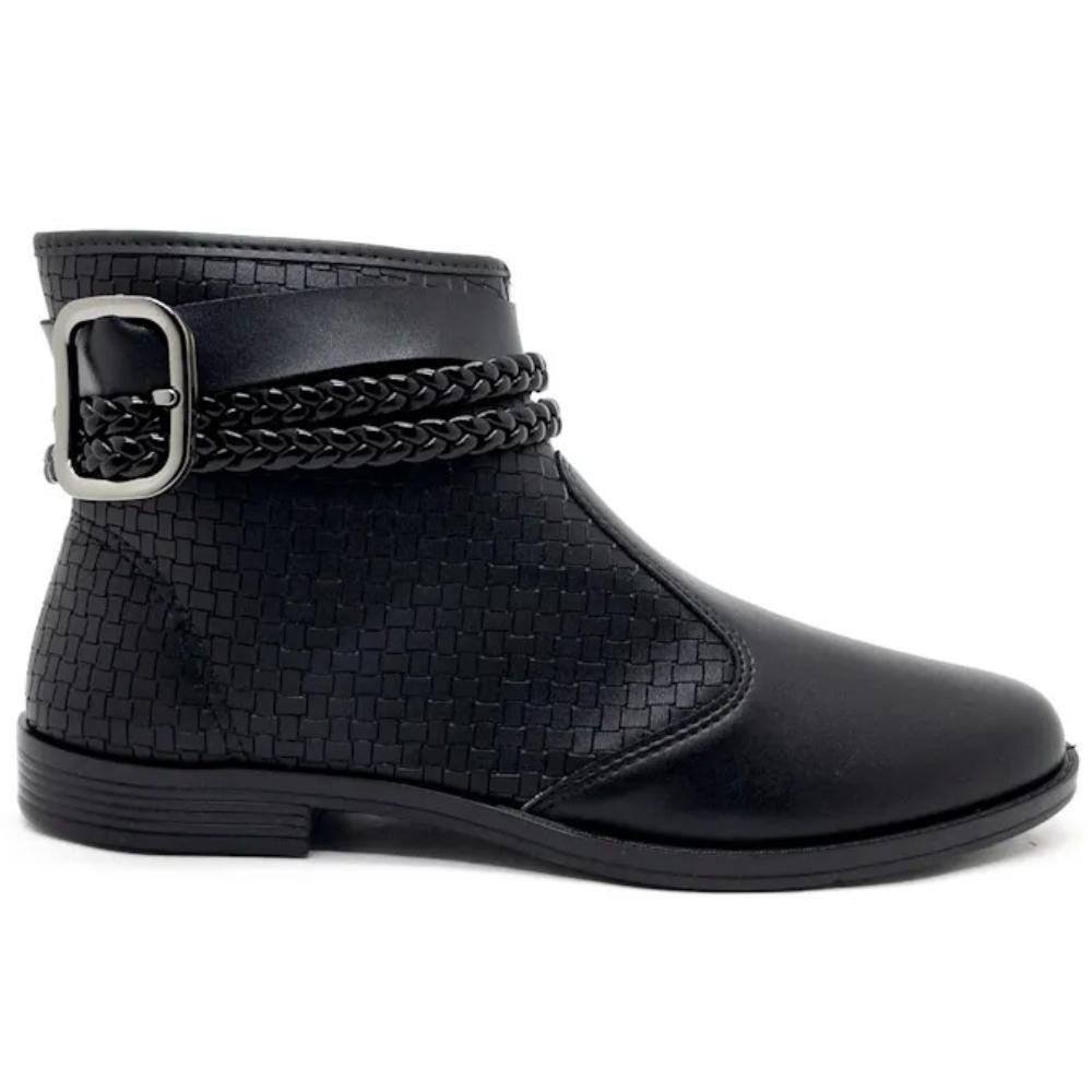 BOTA MOLECA CANO CURTO NAPA REF:5333.103 FEMININO Preto 5