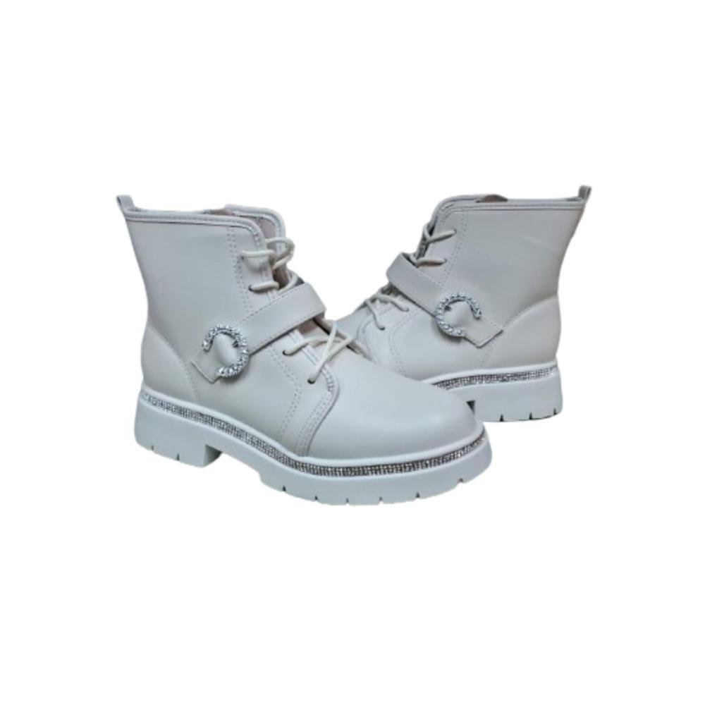 BOTA MOLEKINHA COTURNO REF:2182.202 MENINA Branco 3