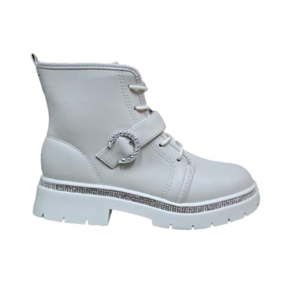 BOTA MOLEKINHA COTURNO REF:2182.202 MENINA Branco 1