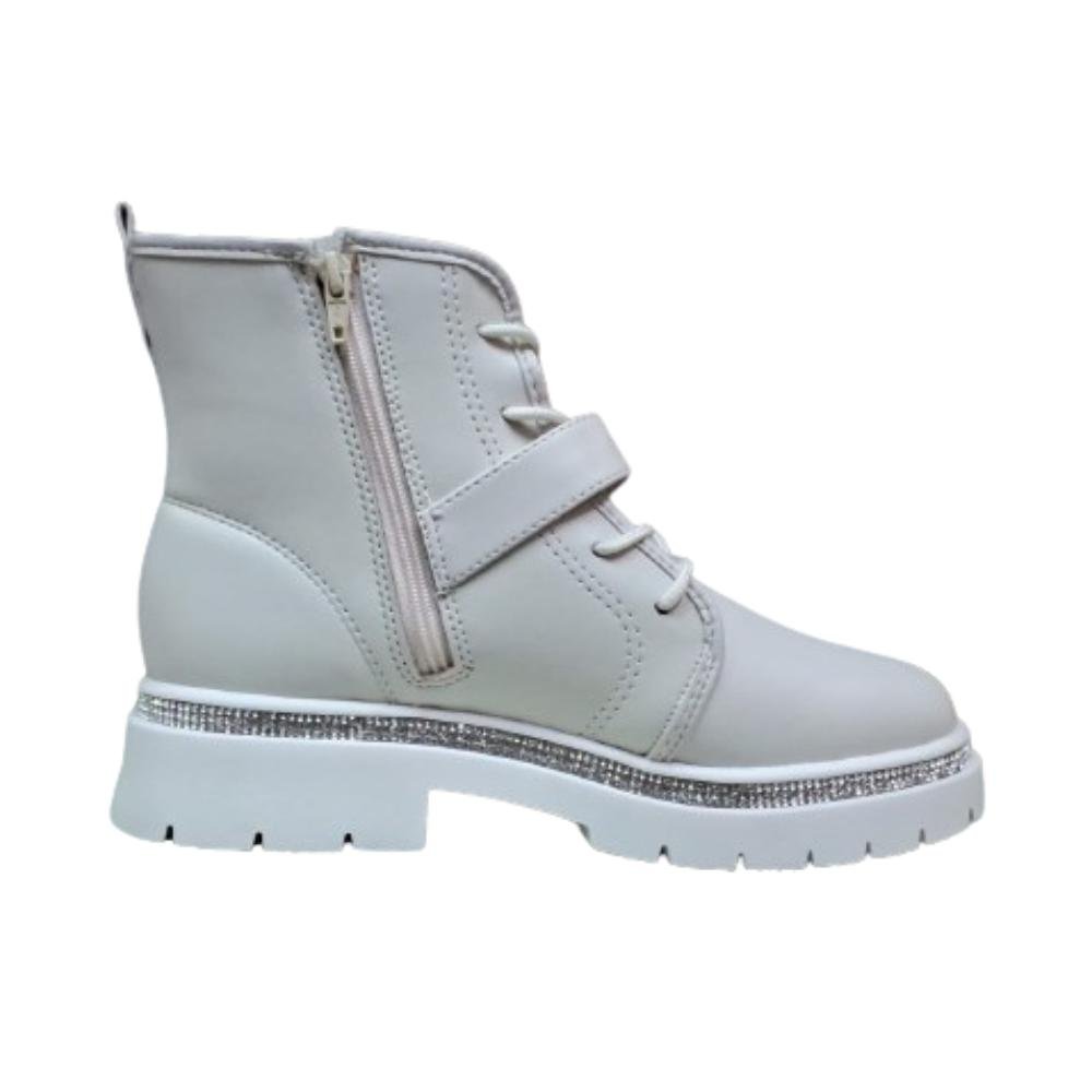 BOTA MOLEKINHA COTURNO REF:2182.202 MENINA Branco 2