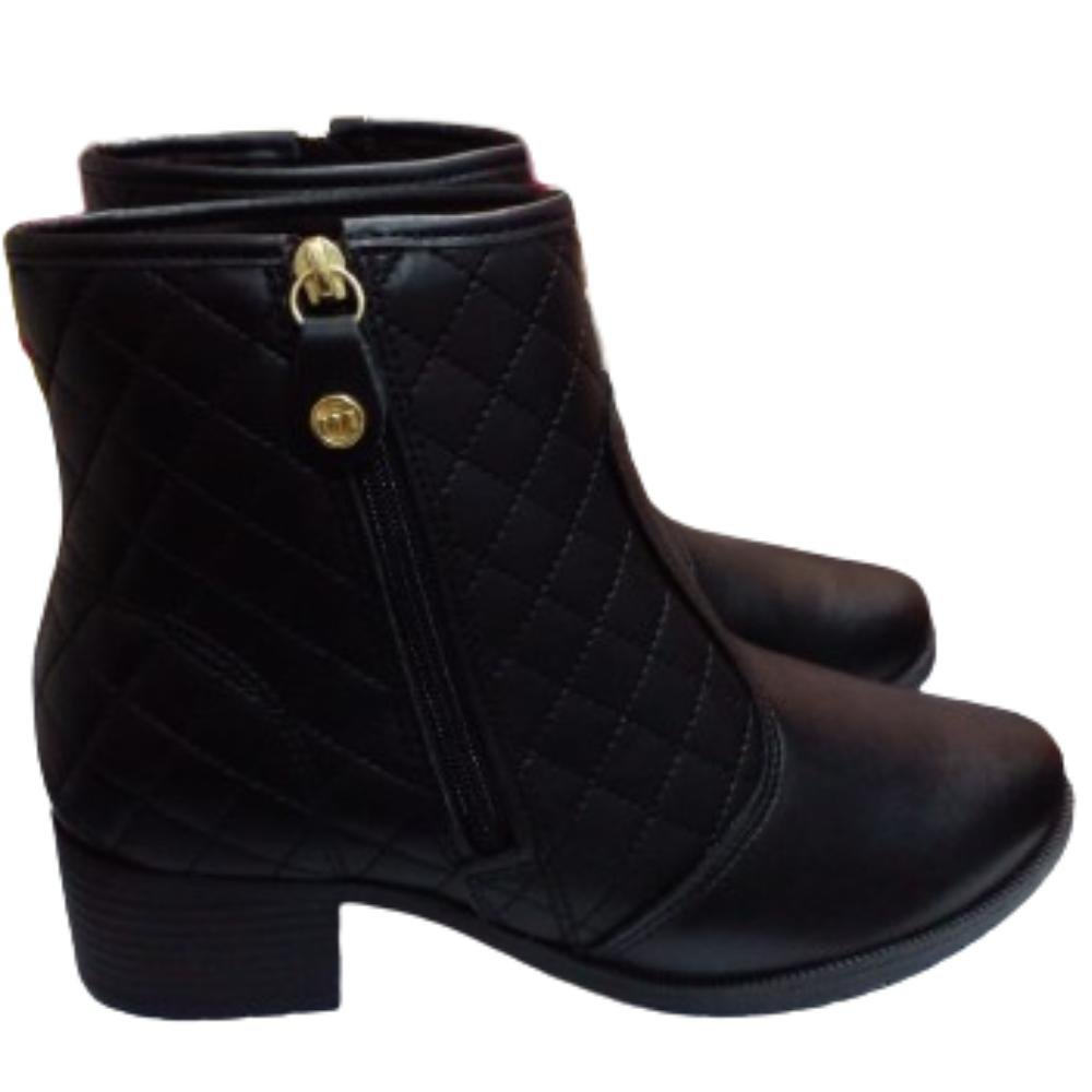 BOTA MOLECA SALTO BAIXO REF:5346.101 FEMININO Preto 3