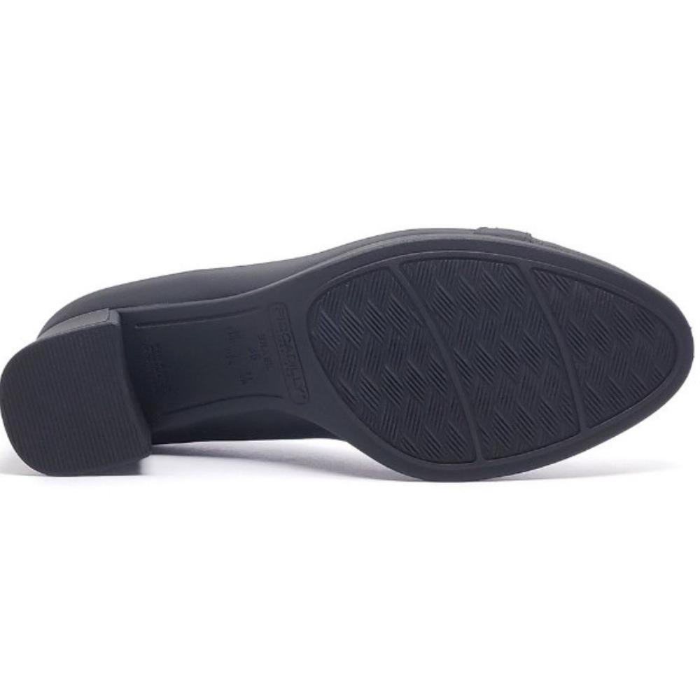 SAPATO PICCADILLY SALTO BAIXO REF: 654046 FEMININO Preto 4