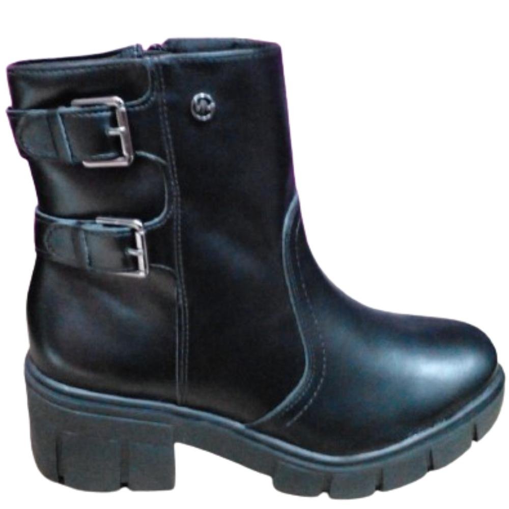 BOTA COTURNO CANO CURTO VIA MARTE REF: 080-006 FEMININO Preto 2