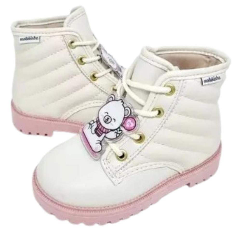BOTA MOLEKINHA STRECH REF:2126.522 MENINA Branco 4
