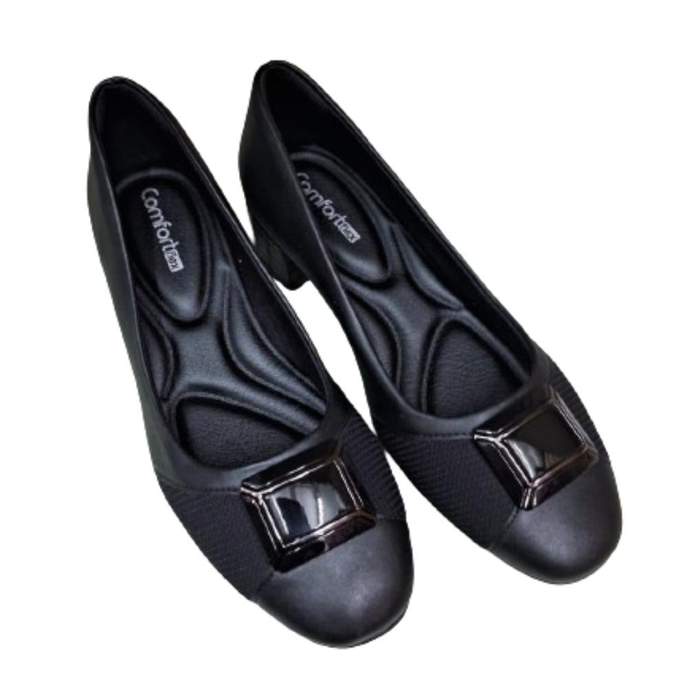APATO COMFORTFLEX SALTO BAIXO REF:2295403 FEMININO Preto 4