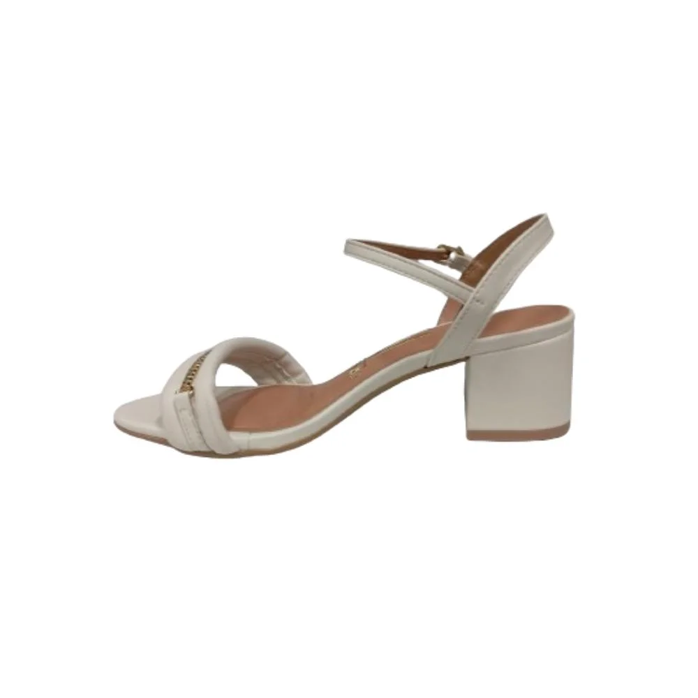 SANDÁLIA VIZZANO SALTO MÉDIO REF: 6291.1171 FEMININO Branco 2