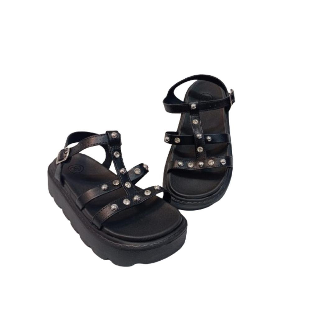 SANDÁLIA MOLEKINHA PEDRARIA REF: 2362.103 MENINA Preto 4