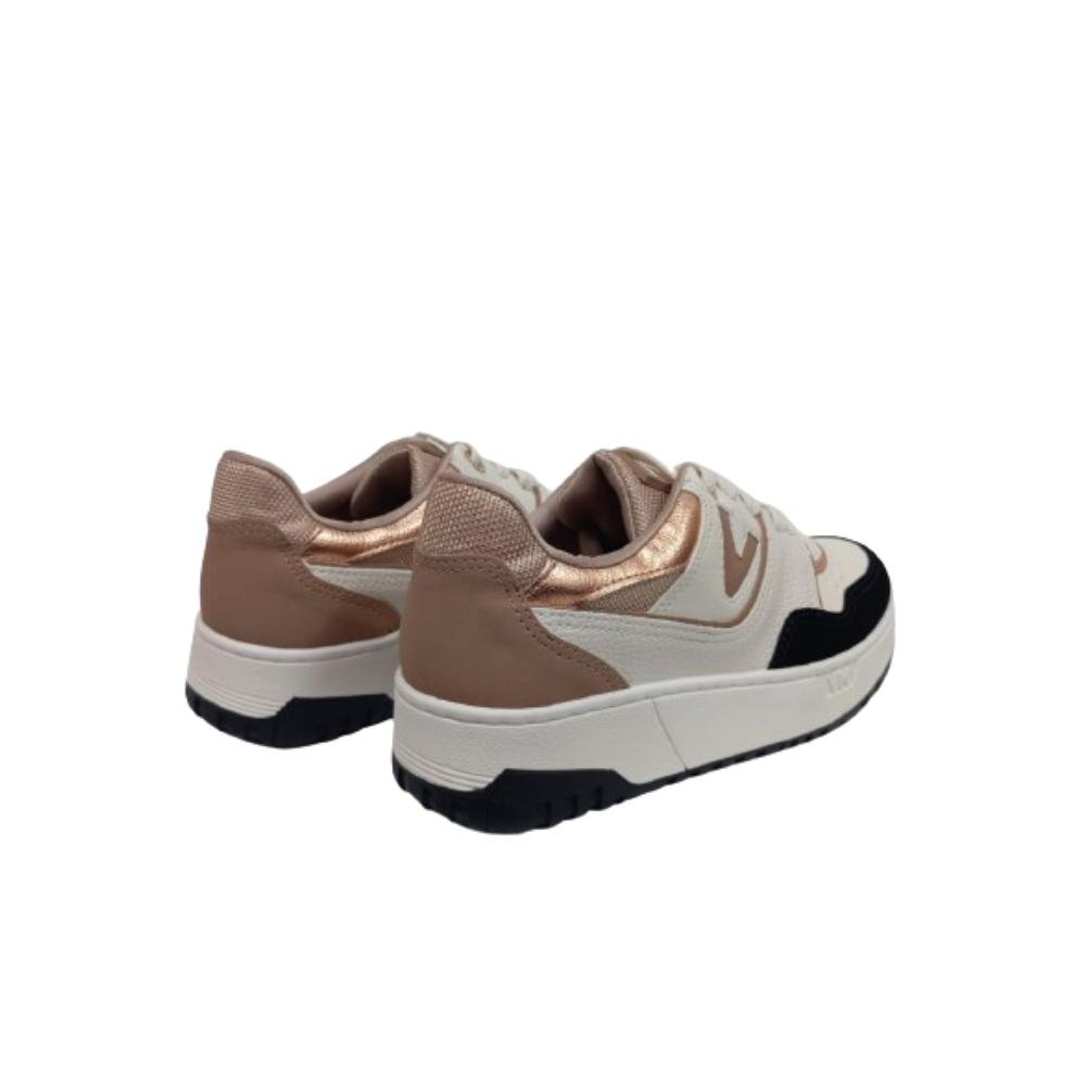TÊNIS VIA MARTE CASUAL REF: 042-017-15 FEMININO Bege/Prata 4