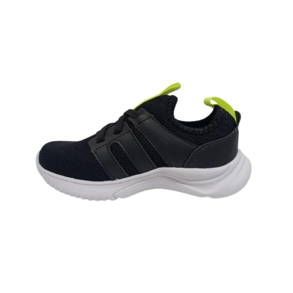 TÊNIS JET KIDS CALCE FÁCIL REF:65036 INFANTIL Preto/Amarelo 2
