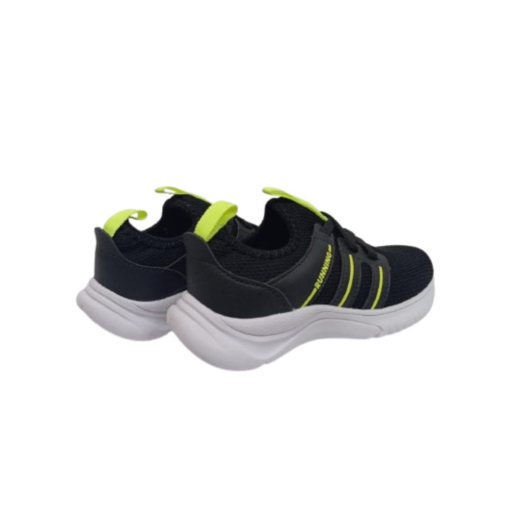TÊNIS JET KIDS CALCE FÁCIL REF:65036 INFANTIL Preto/Amarelo 5