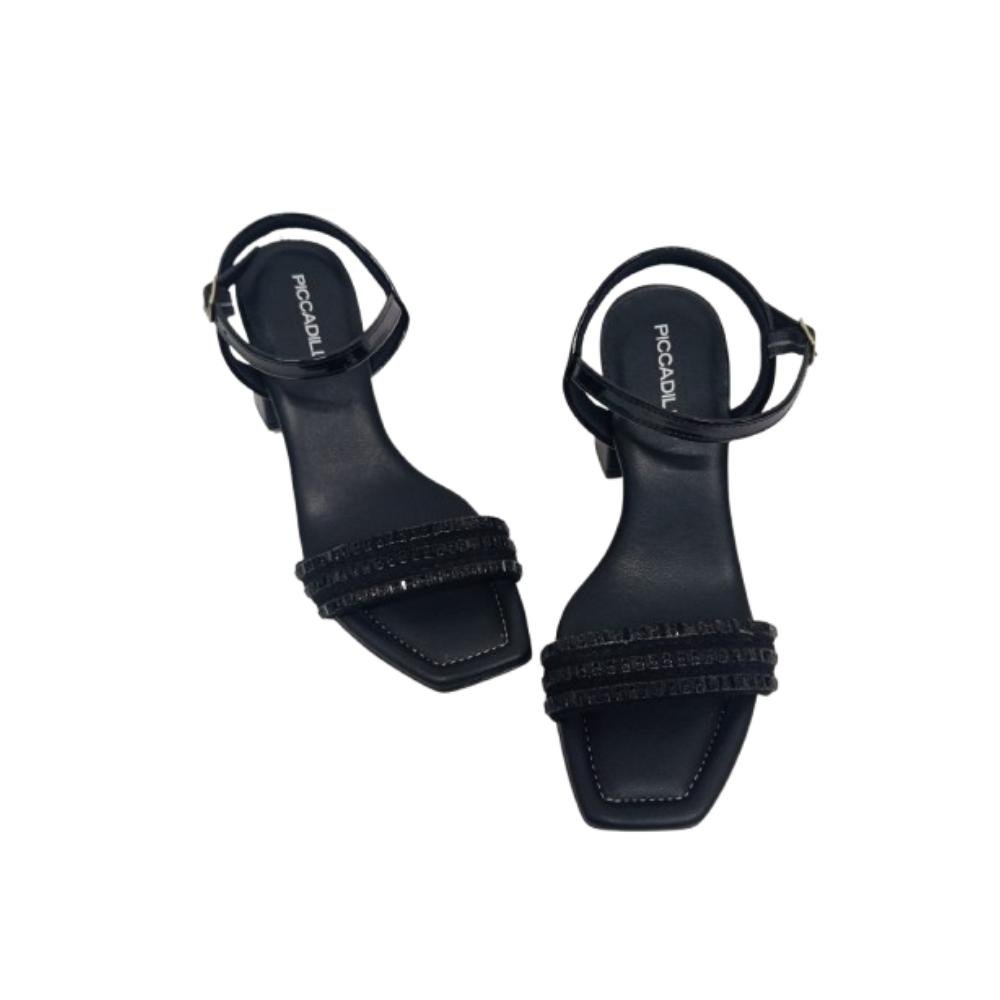 SANDÁLIA PICCADILLY SALTO MÉDIO REF: 626040 FEMININO Preto 3