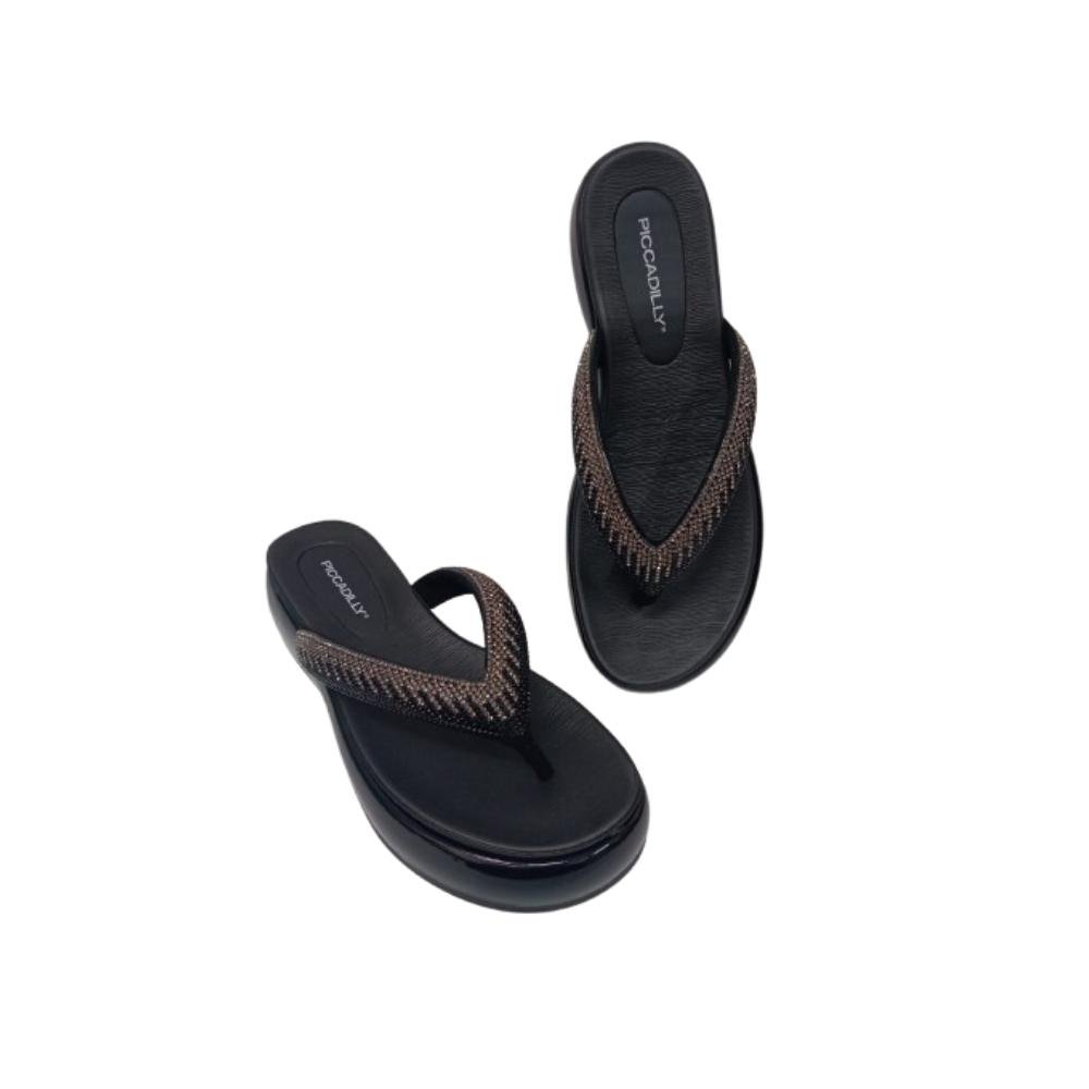 TAMANCO PICCADILLY STRASS REF: 459006 FEMININO Preto 3