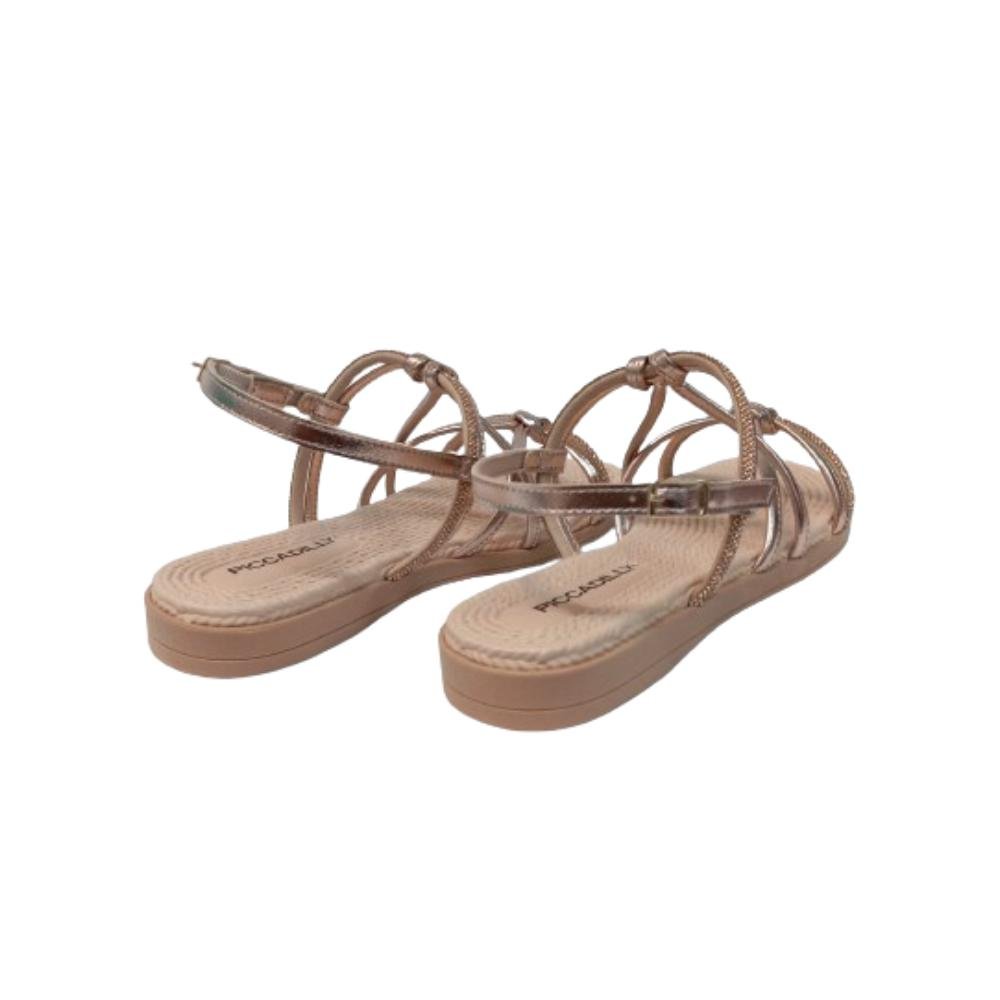 SANDÁLIA PICCADILLY STRASS REF: 513011 FEMININO Rosa 3