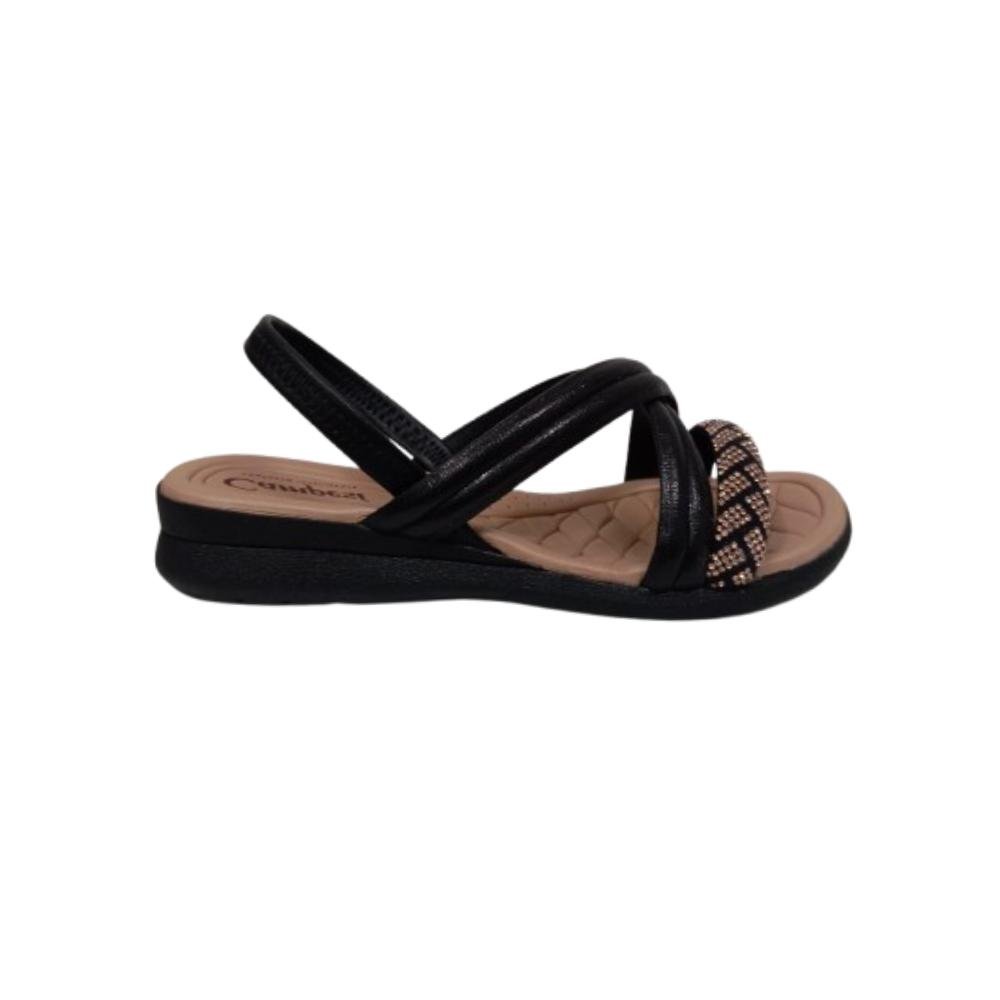 SANDÁLIA CAMPESI CALCE FÁCIL REF: L9718 FEMININO Preto 5