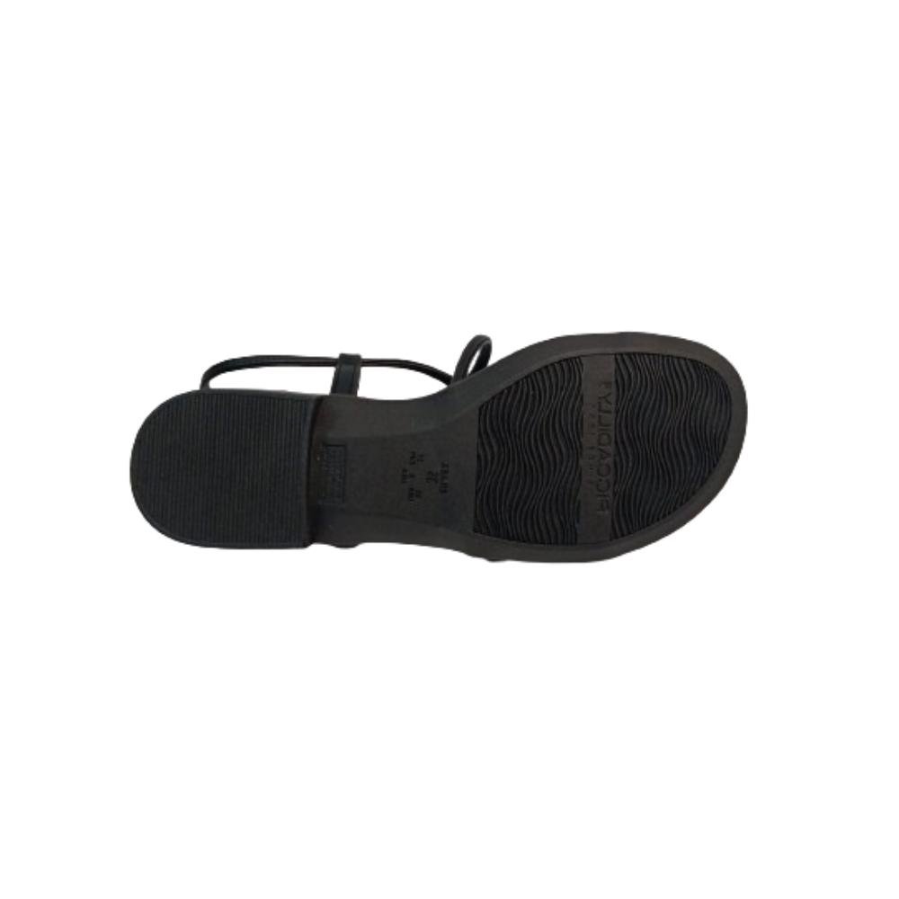 SANDÁLIA PICCADILLY SALTO BAIXO REF: 590045 FEMININO Preto 5