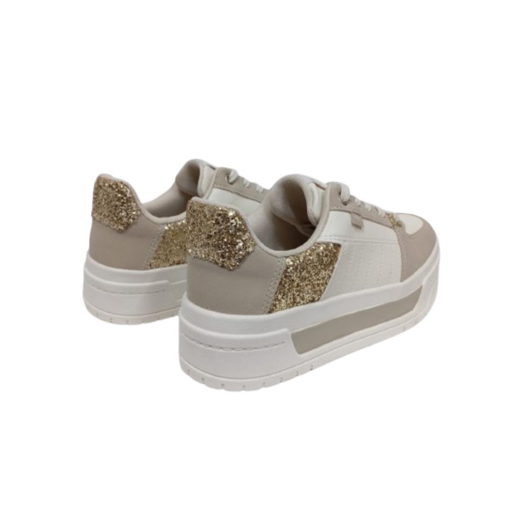 TÊNIS DAKOTA FLATFORM REF:DA531 FEMININO Bege 4