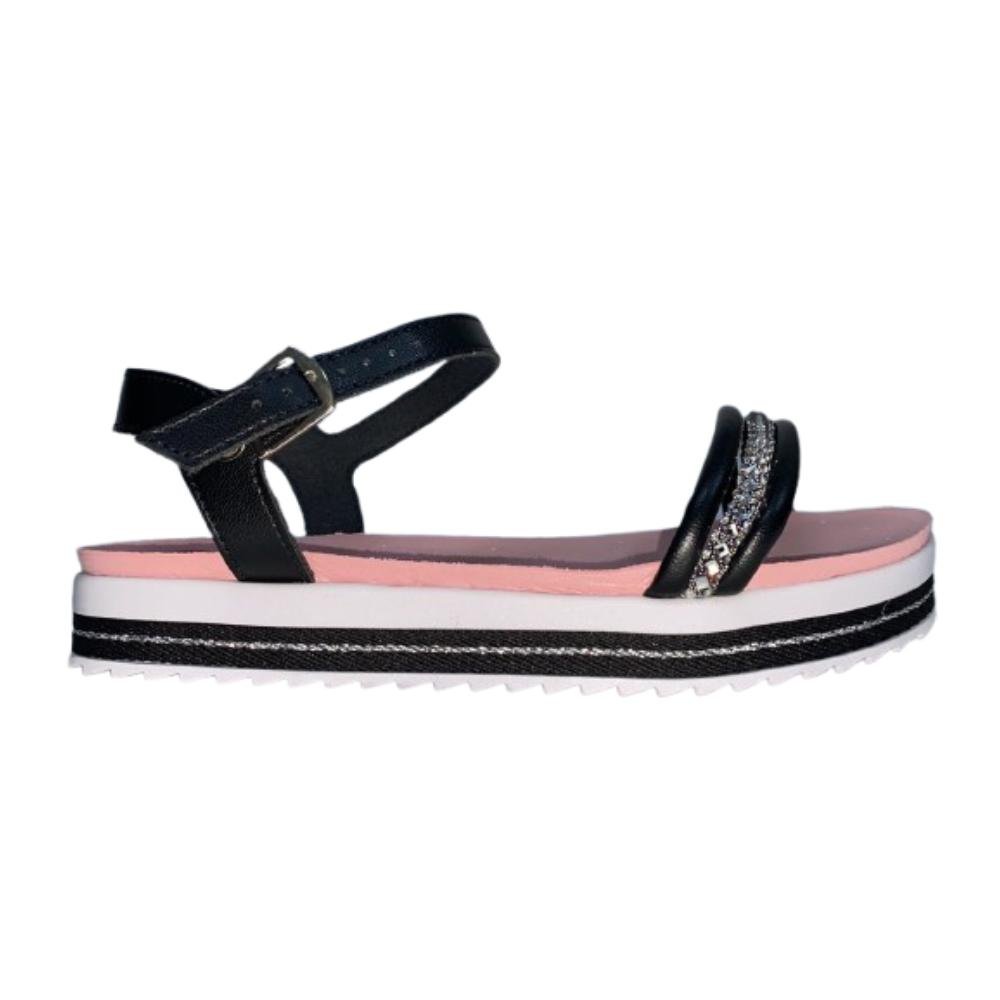 SANDÁLIA MOLEKINHA CALCE FÁCIL REF: 2305.1656 MENINA Preto 1