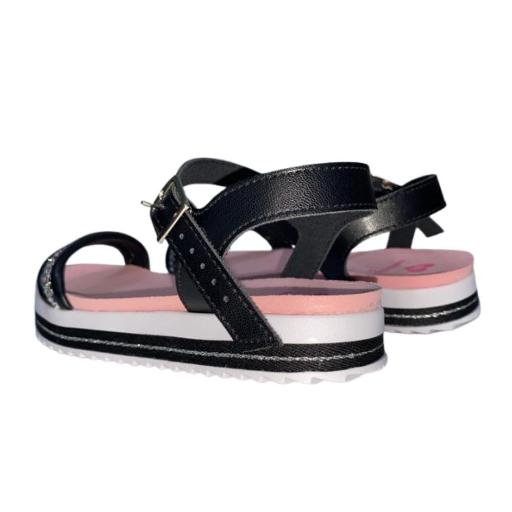 SANDÁLIA MOLEKINHA CALCE FÁCIL REF: 2305.1656 MENINA Preto 5