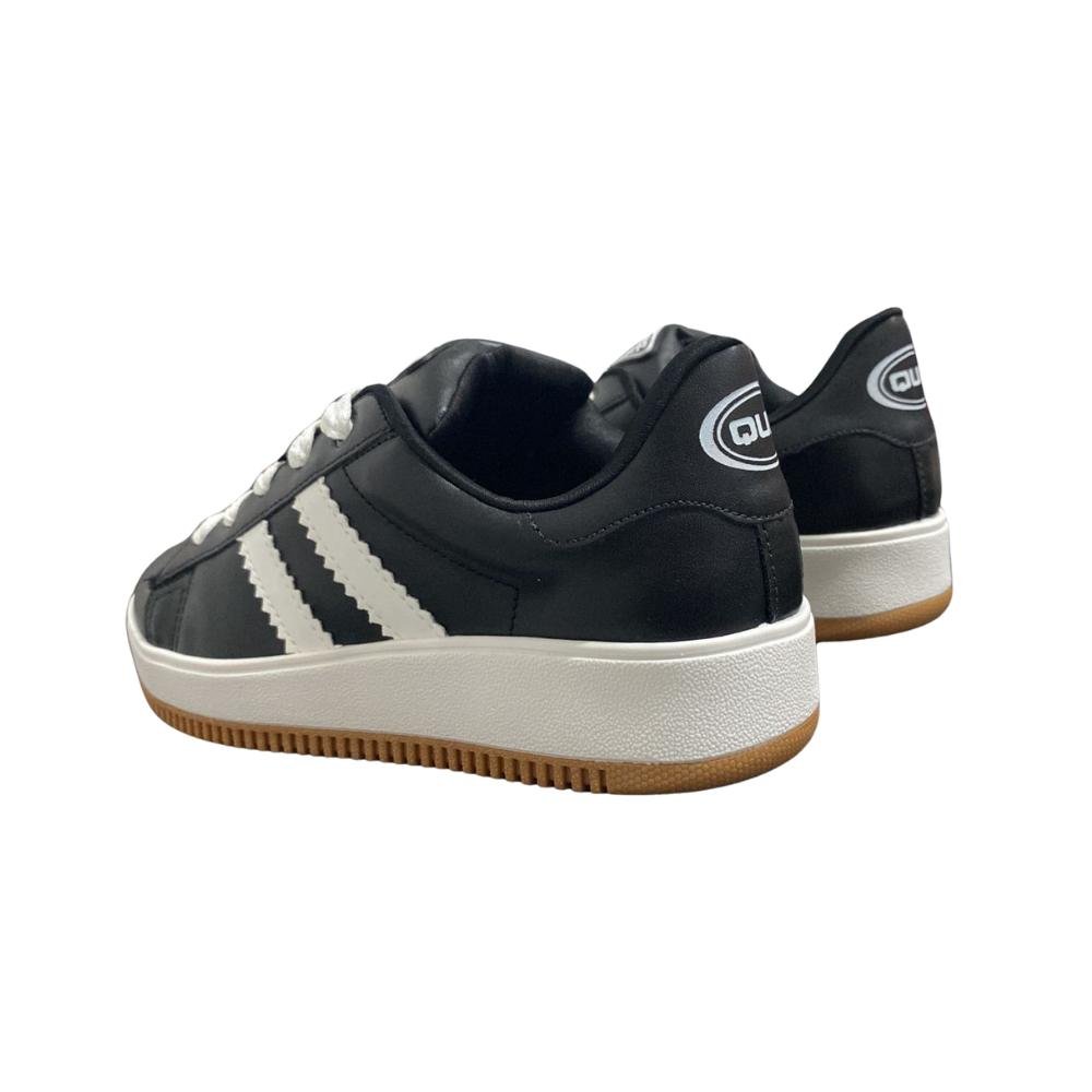 TENIS QUIZ CASUAL REF:61-185-01 FEMININO Preto/Branco 5