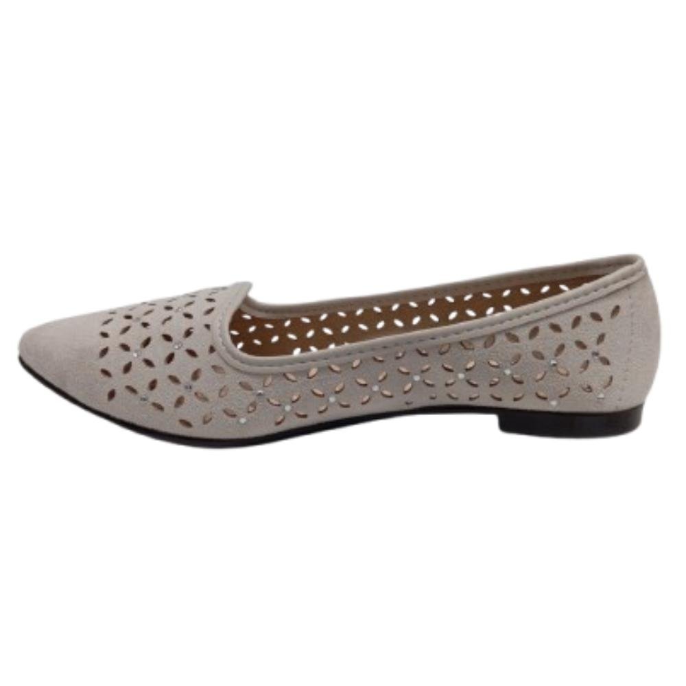 SAPATILHA MOLECA BICO FINO REF: 5811.102 FEMININO Cinza 2