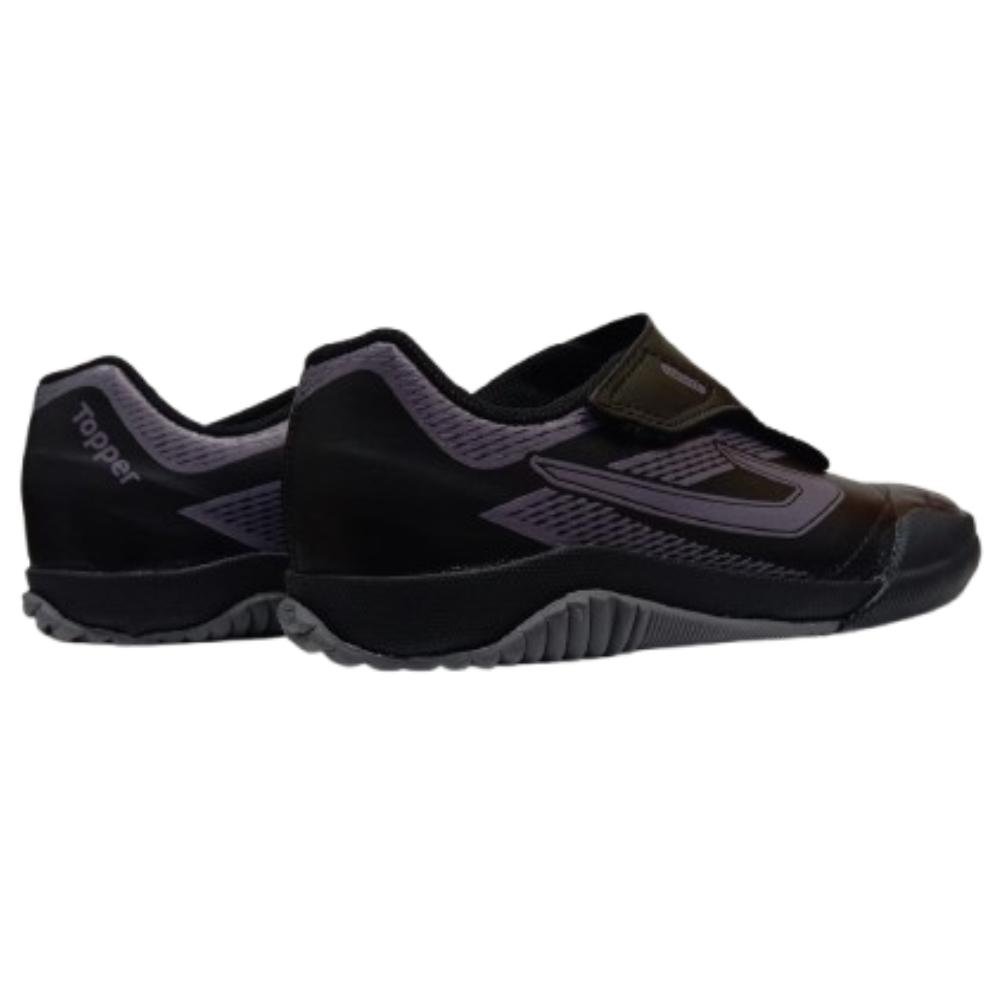 CHUTEIRA TOPPER INDOOR RECREIO CALCE FÁCIL REF: TP05390001 MENINO Preto/Cinza 4