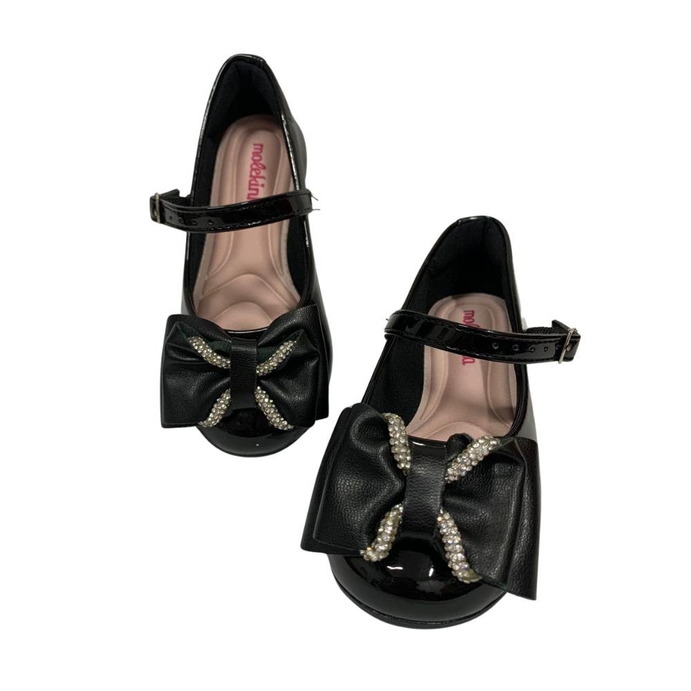 SAPATO MOLEKINHA STRASS REF: 2083.1134 MENINA Preto 3