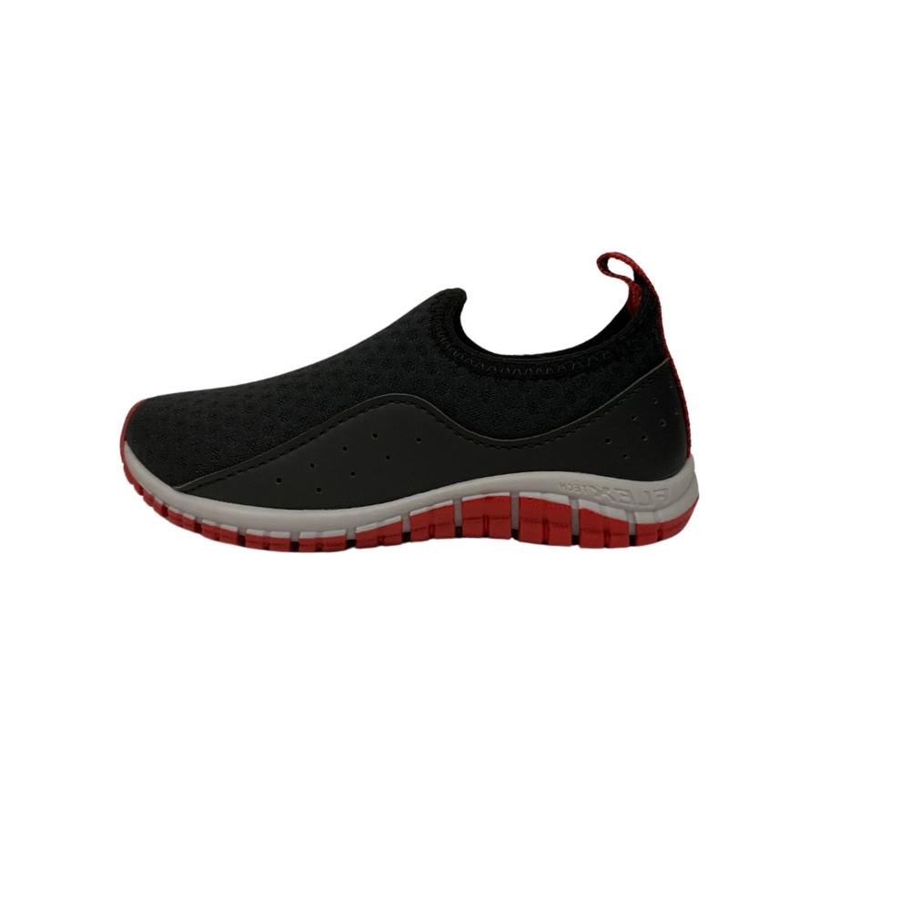 TÊNIS KIDY FLEX CALCE FACIL REF:1640308 MENINO Preto/Vermelho 2