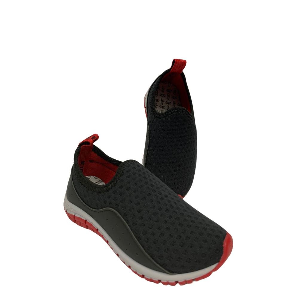TÊNIS KIDY FLEX CALCE FACIL REF:1640308 MENINO Preto/Vermelho 3