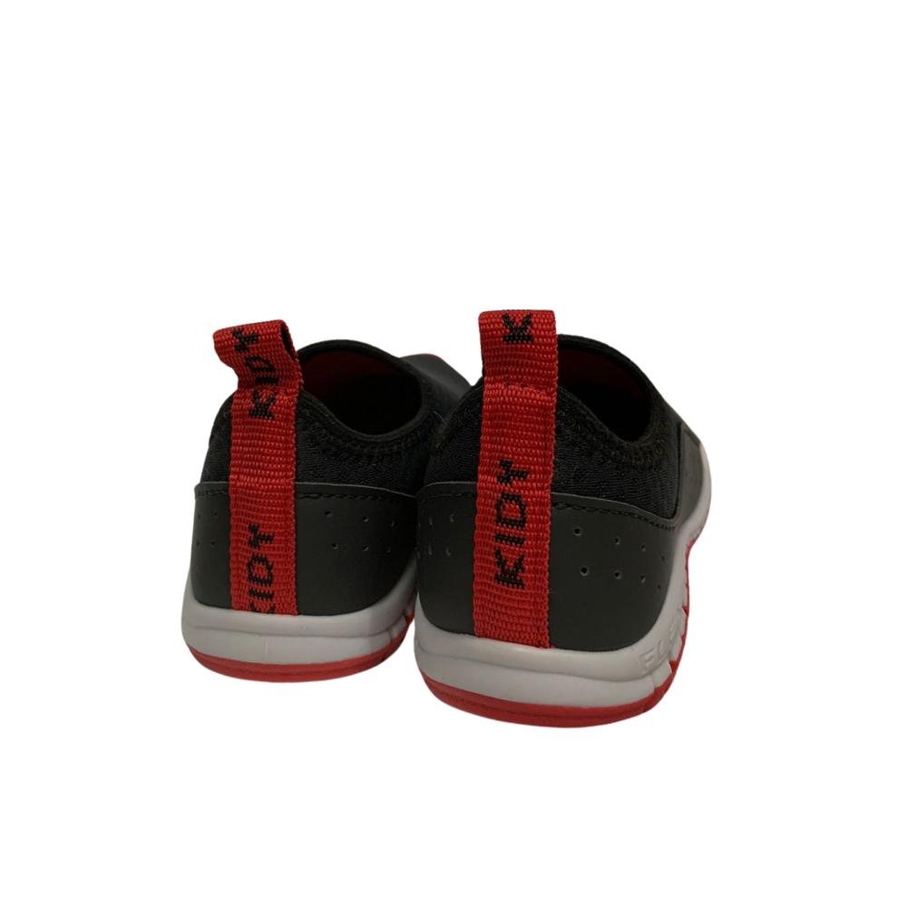TÊNIS KIDY FLEX CALCE FACIL REF:1640308 MENINO Preto/Vermelho 4