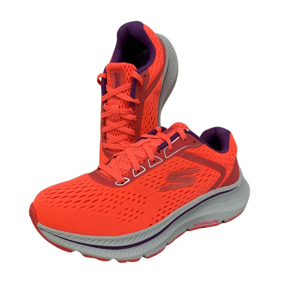 TÊNIS SKECHERS GO RUN CADARÇO REF: 128607 FEMININO Rosa 3