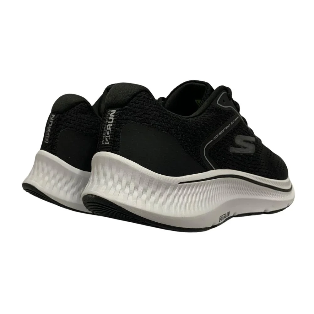 TÊNIS SKECHERS GO RUN CADARÇO REF: 220865 MASCULINO Preto/Branco 4