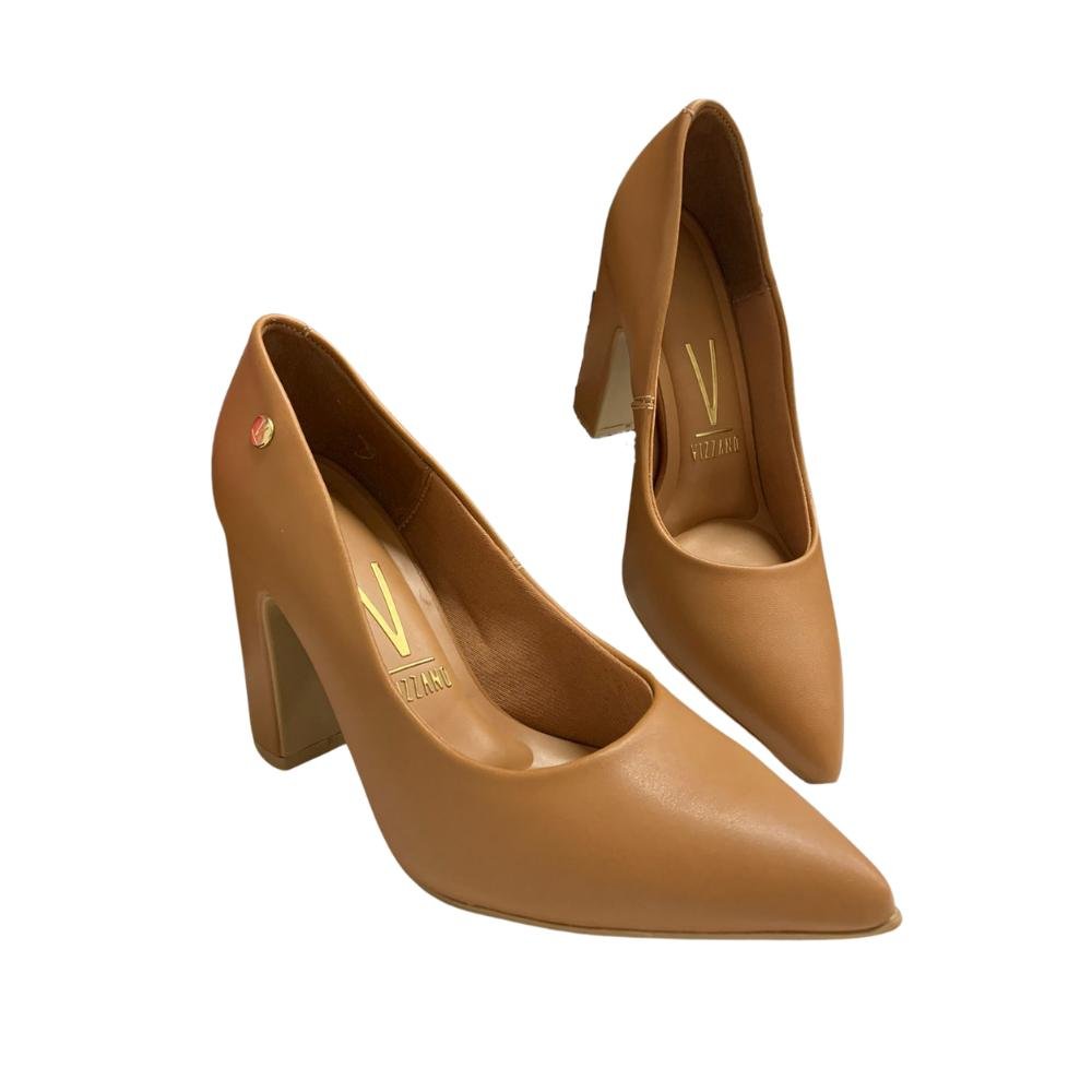 SAPATO VIZZANO SALTO BLOCO REF:1285.400 FEMININO Marrom 3