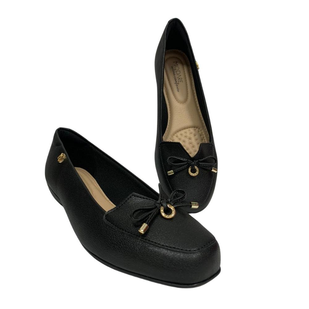 SAPATO MODARE LAÇO REF:7016.461 FEMININO Preto 3