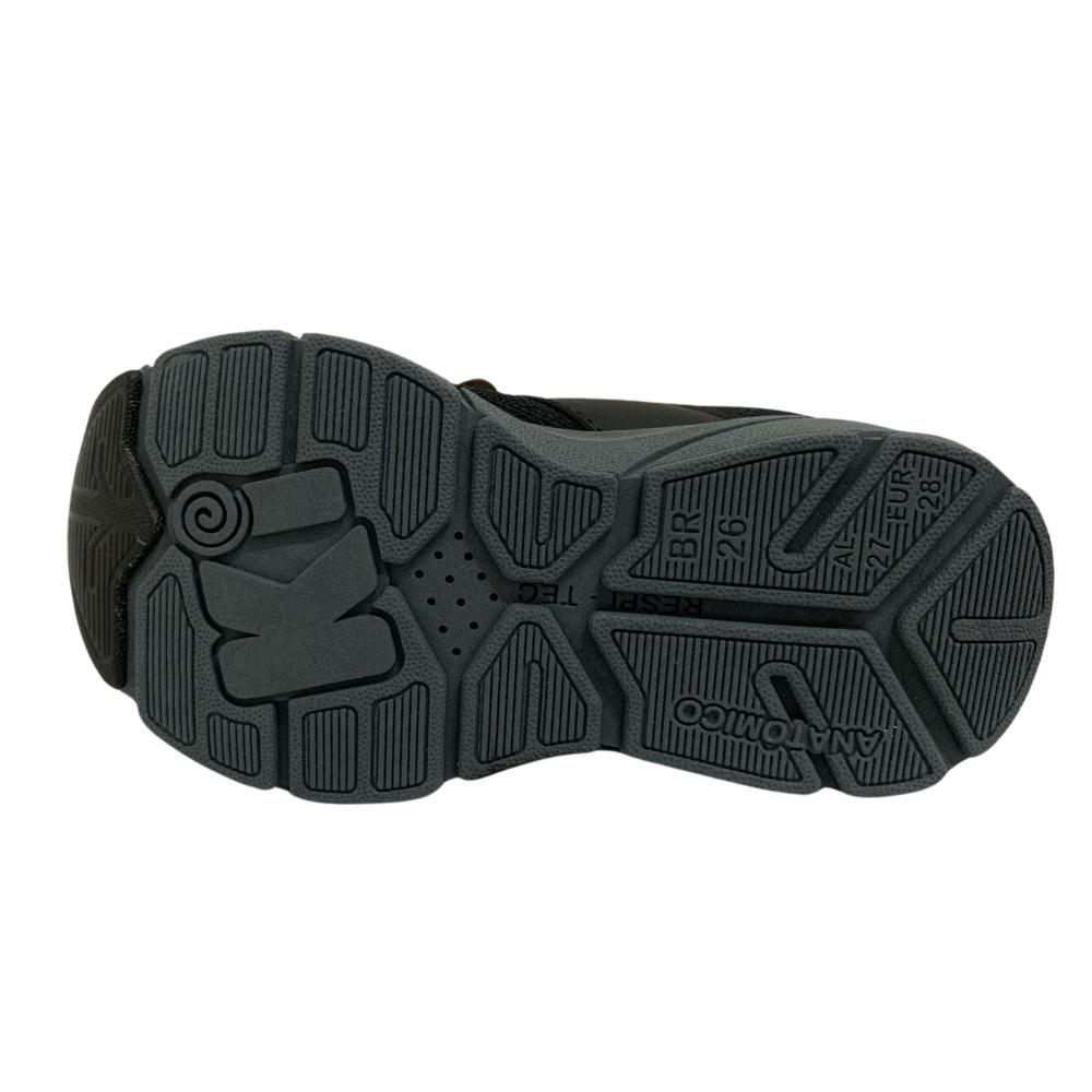 TÊNIS KIDY ENERGY CALCE FÁCIL REF: 0410178 MENINO Preto/Prata 5