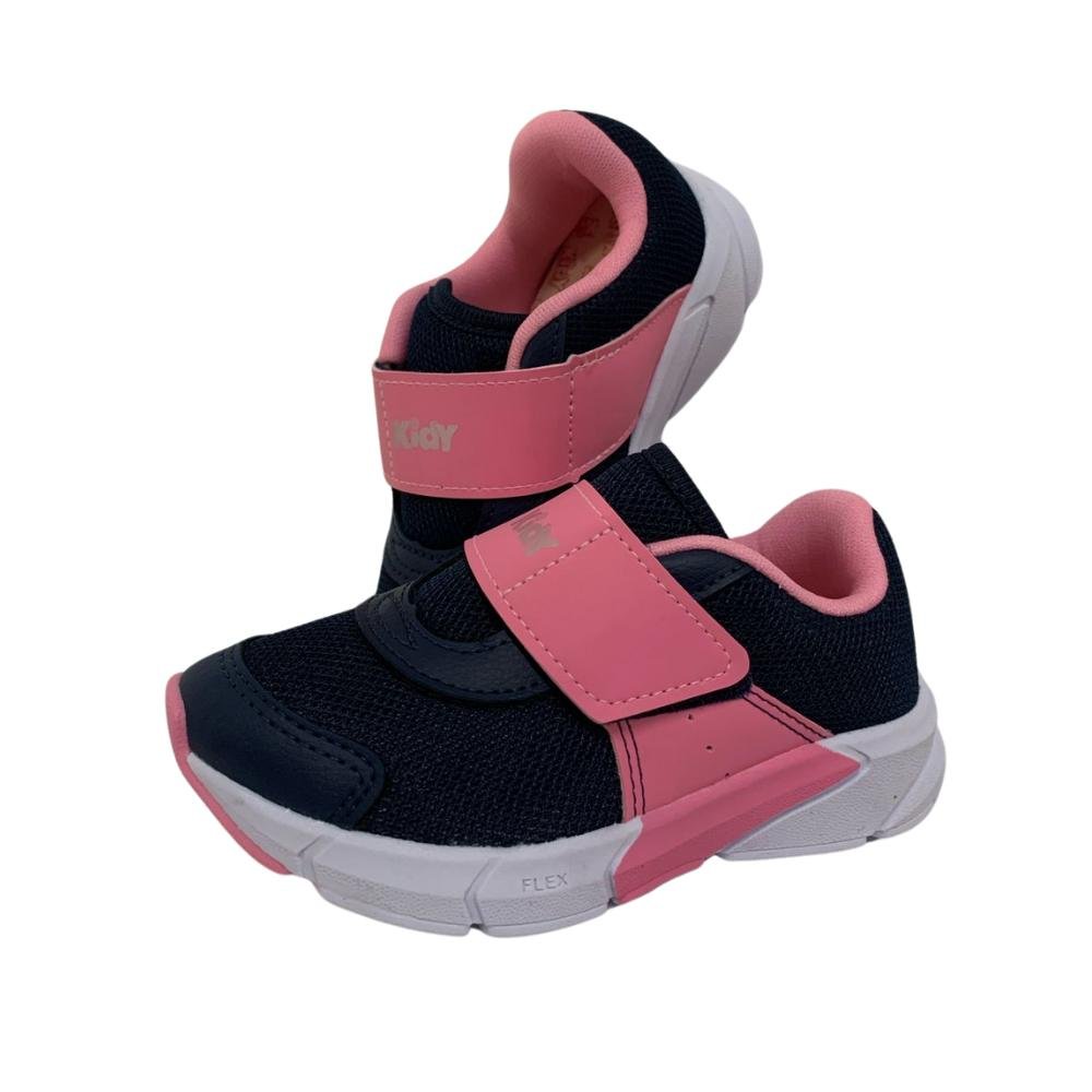 TÊNIS KIDY ENERGY CALCE FÁCIL REF: 0411178 MENINA Marinho/Azaleia 3